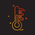 Temprature icon design vector Royalty Free Stock Photo