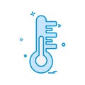 Temprature icon design vector Royalty Free Stock Photo