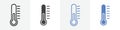 temprature icon vector set use for web ui or app Royalty Free Stock Photo