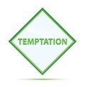 Temptation modern abstract green diamond button