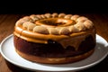 Tempting Caramel Bolo de Rolo Delights the Senses.AI Generated