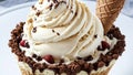 Tempting Ice Cream Delight for National Just Because Day.AI Generated