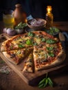 Tempting and Mouthwatering Artisan Pizza Bursting with Authentic Flavors and Fresh Ingredients