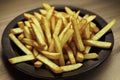 Tempting shot of delicious french fries