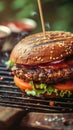 Tempting vegetarian burger offers a tasty meat free dining option