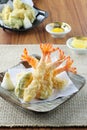 Tempura Fried shrimp Japanese style