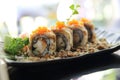 Tempura prawn maki sushi