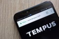 Tempus Labs website displayed on a modern smartphone Royalty Free Stock Photo