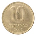 Argentine Coin Centavos Royalty Free Stock Photo