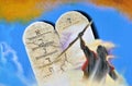 Ten commandments background Royalty Free Stock Photo