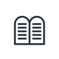 ten commandments vector icon. ten commandments editable stroke. ten commandments linear symbol for use on web and mobile apps,