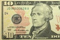 ten-dollar bill Royalty Free Stock Photo