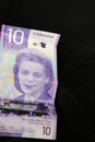 Ten dollar bill- new Canadian currency for 2019