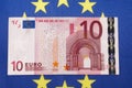 Ten euro banknotes