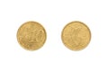 Ten Euro cent coin Royalty Free Stock Photo