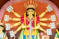 Konyashree - Durga idol at Puja Pandal, Durga Puja festival Royalty Free Stock Photo