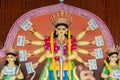 Konyashree - Durga idol at Puja Pandal, Durga Puja festival Royalty Free Stock Photo