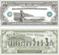 Ten international dollar fictitious.