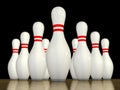 Ten pin bowling Royalty Free Stock Photo