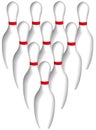 Ten pin bowling Royalty Free Stock Photo