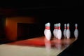 Ten pin bowling alley background