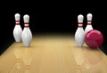 Ten pin bowling spare called Big Ears Royalty Free Stock Photo