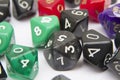 Ten sided dice Royalty Free Stock Photo