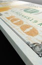 Ten Thousand Dollar Stack of One Hundred Dollar Bills Close-up Abstract Royalty Free Stock Photo