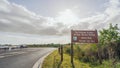 Everglades National Park, Florida - Jan 18, 2020. Ten Thousand Islands National Wildlife Refuge marsh trail head sign