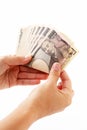 Ten thousand yen bills Royalty Free Stock Photo