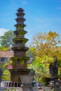 Ten-Tiered Decorative Fountain at Tirta Gangga in Indonesia Royalty Free Stock Photo