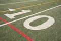 Ten Yard Line Royalty Free Stock Photo