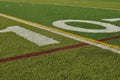 Ten Yard Line Football Field Royalty Free Stock Photo