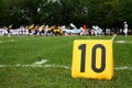 Ten Yard Line Marker Royalty Free Stock Photo