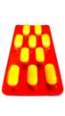 Ten Yellow Pills Royalty Free Stock Photo