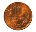 Ten yen coin. Bank of Japan