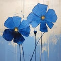 Tena Bingham\'s Wild Blue Poppies: Contemporary Canadian Art With Dynamic Contrasting Values