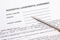 Tenancy agreement Royalty Free Stock Photo