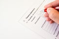 Tenancy agreement form Royalty Free Stock Photo