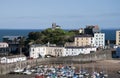 Tenby harbour at low Tide