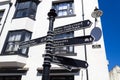 Tenby street signpost, Wales