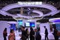 Tencent booth in ICT exhibition