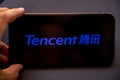 Tencent Holdings Ltd. is a Chinese multinational technology conglomerate holding company. Royalty Free Stock Photo