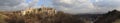 Tenczyn castle ruins in winter.panorama Royalty Free Stock Photo