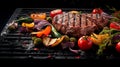 Tender barbeque beef, grilled to perfection, exuding smoky flavors. The essence of outdoor cooking