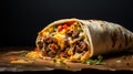 Tender Beef Burrito: Grilled Perfection In A Professional Pastel Setting