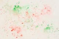 Tender cheerful light multicolored spots on white paper, spring shades. Abstract watercolor hand drawn image, for splash Royalty Free Stock Photo