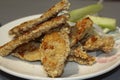 Tender chicken breaded with vegetables