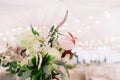 Floral bouquet on the light background