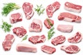 Tender fresh rib eye steak background